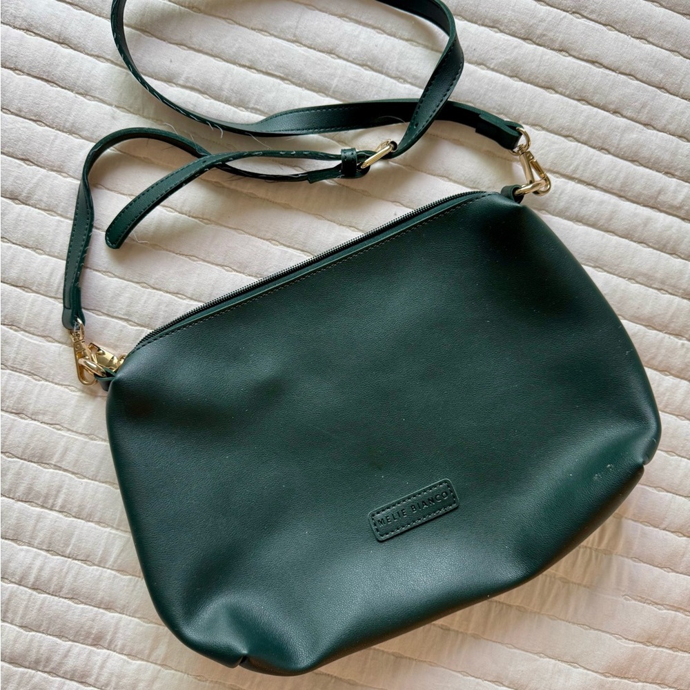 Melie Bianco Dark Green Crossbody Bag